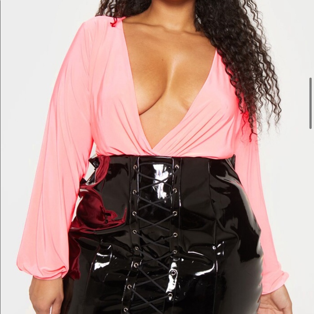 Pink plus top